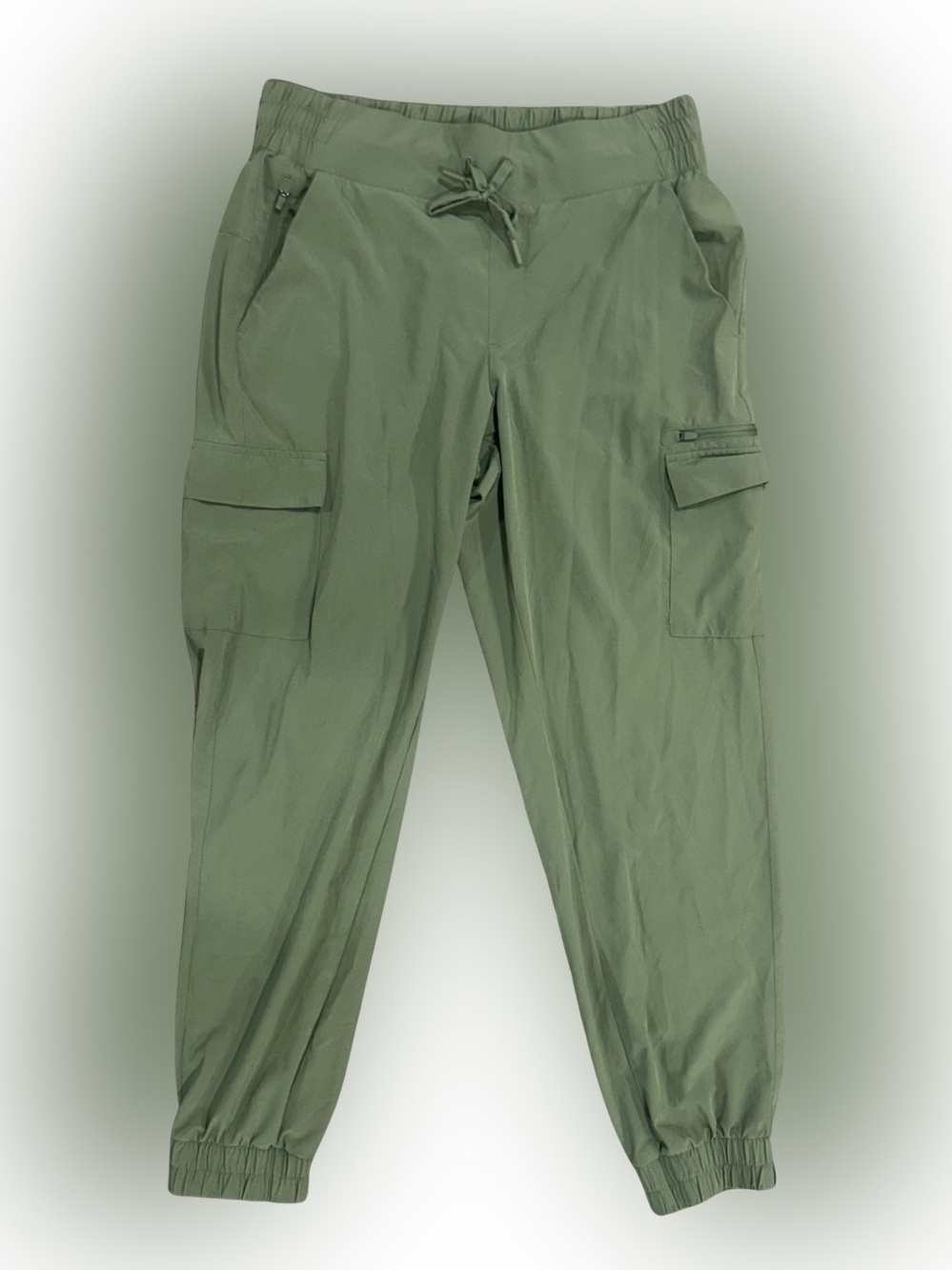 all in motion Olive Green Cargo Jogger Pants ~ Recycled Polyester